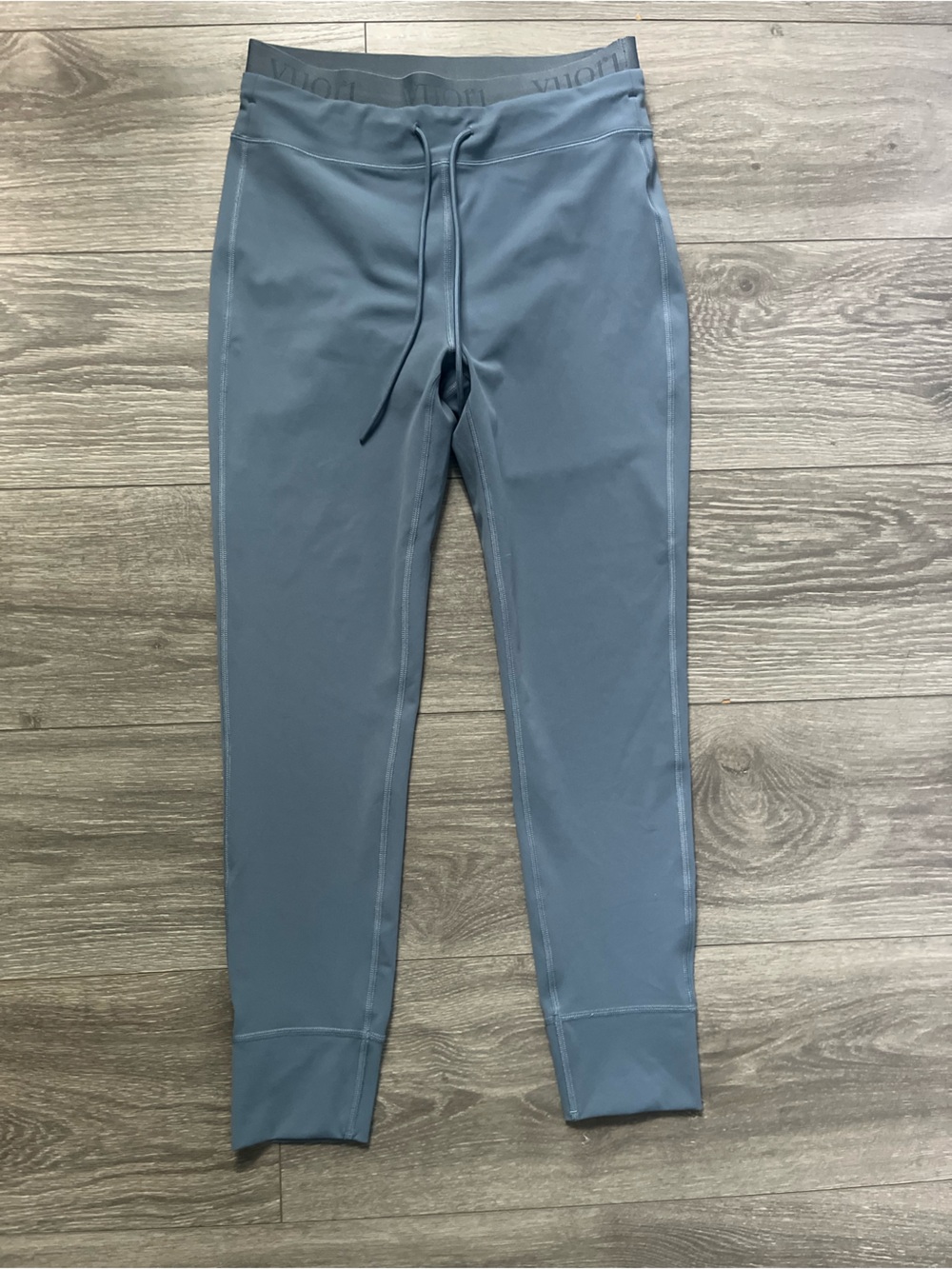 Vuori Double Band Pool Blue Daily Leggings Yoga Pilates Active Gym Workout M